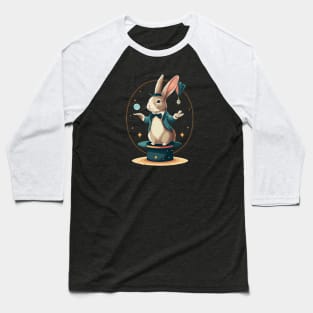 Rabbit Wizard: A Magical Performance Baseball T-Shirt